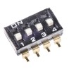 Omron Slide Rotary Coded DIP Switch Surface Mount A6S-4104-H