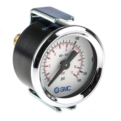 SMC 43 mm One-Touch Fitting Male Threaded Female Pressure Gauge 10 bar 4K8-10P