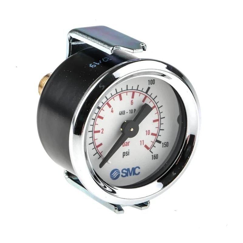 SMC 43 mm One-Touch Fitting Male Threaded Female Pressure Gauge 10 bar 4K8-10P
