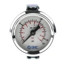 SMC 43 mm One-Touch Fitting Male Threaded Female Pressure Gauge 10 bar 4K8-10P