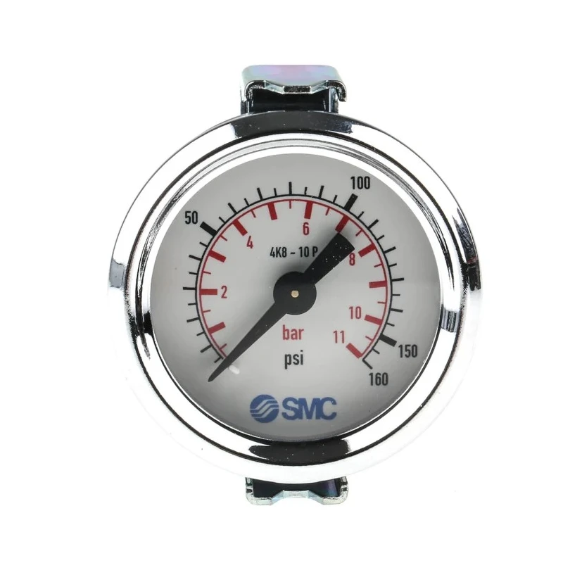 SMC 43 mm One-Touch Fitting Male Threaded Female Pressure Gauge 10 bar 4K8-10P