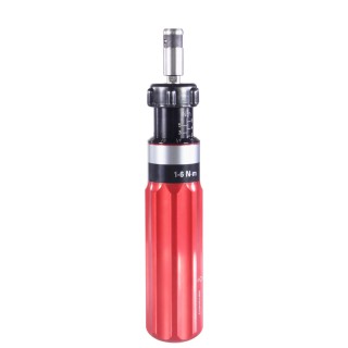 RS PRO Pre-Settable Torque Screwdriver 1 to 6 Nm, 1/4 in Drive, ±6 % Accuracy 547-379