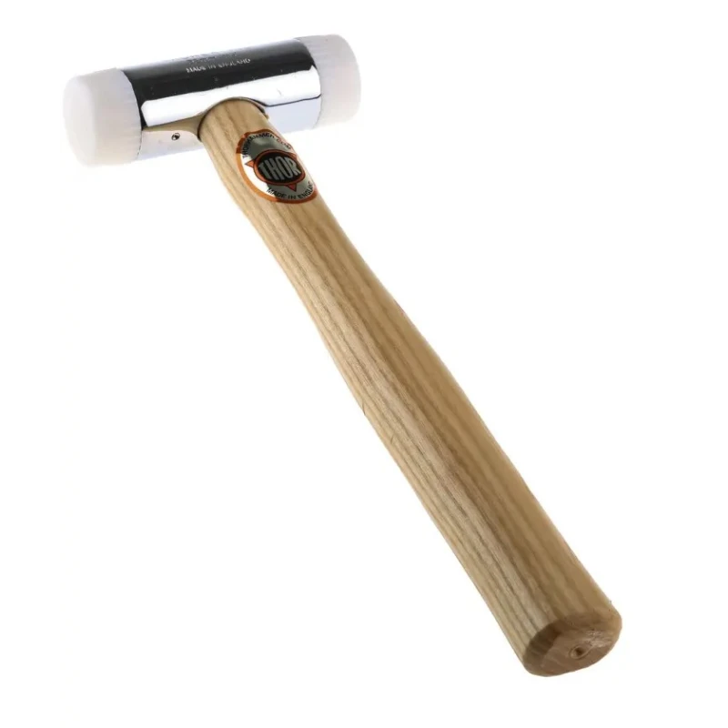 RS PRO Nylon Mallet Replaceable Face 450 g Chrome Plated Zinc Head with Wood Handle 32mm Head Diameter 547-852