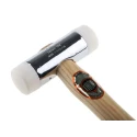 RS PRO Nylon Mallet Replaceable Face 450 g Chrome Plated Zinc Head with Wood Handle 32mm Head Diameter 547-852