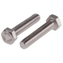 RS PRO Plain Stainless Steel Hex Bolt M5 x 25 mm Grade 8.8 DIN 933 520-093