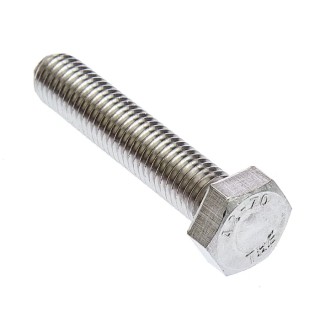 RS PRO Stainless Steel Hex Bolt M12 x 60 mm DIN 933 520-368