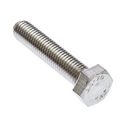 RS PRO Stainless Steel Hex Bolt M12 x 60 mm DIN 933 520-368