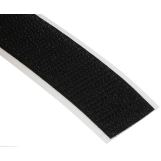 Velcro Black Hook Tape 20mm Width x 5 m Length, Polyamide Material, Operating Temperature -15ºC to 90ºC EB88020330114921