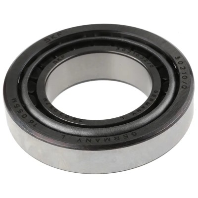 SKF Tapered Roller Bearing, 50 mm ID, 90 mm OD, Steel Rollers, Sheet Metal Cage, 7500 rpm Limiting Speed 30210