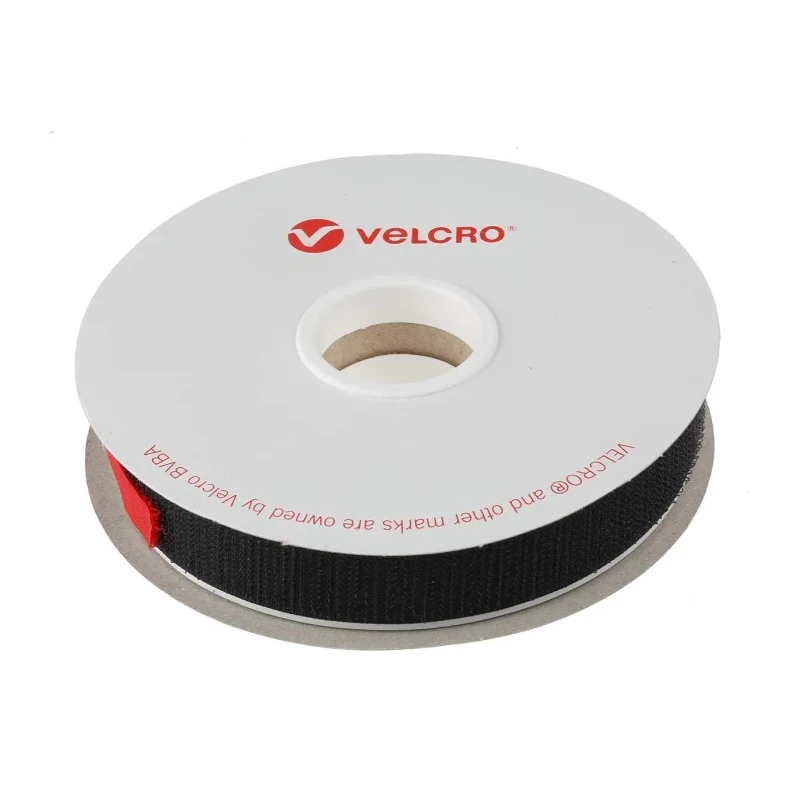 Velcro Black Hook Tape 20mm Width x 5 m Length, Polyamide Material, Operating Temperature -15ºC to 90ºC EB88020330114921
