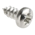 RS PRO Stainless Steel Plain Pan Head Pozidriv Self-Tapping Screw 6.5 mm Length N°4 521-535
