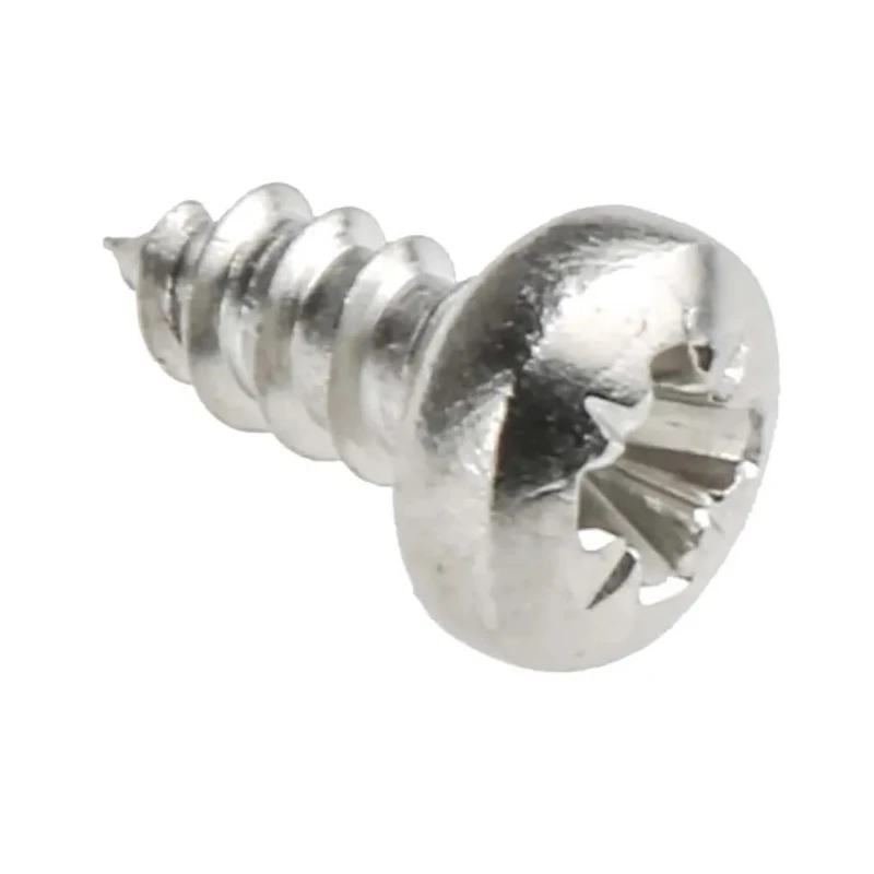 RS PRO Stainless Steel Plain Pan Head Pozidriv Self-Tapping Screw 6.5 mm Length N°4 521-535
