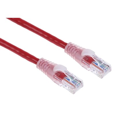 RS PRO Cat5e Ethernet Cable 2 m Red RJ45 Male to RJ45 Male U/UTP PVC 556-320