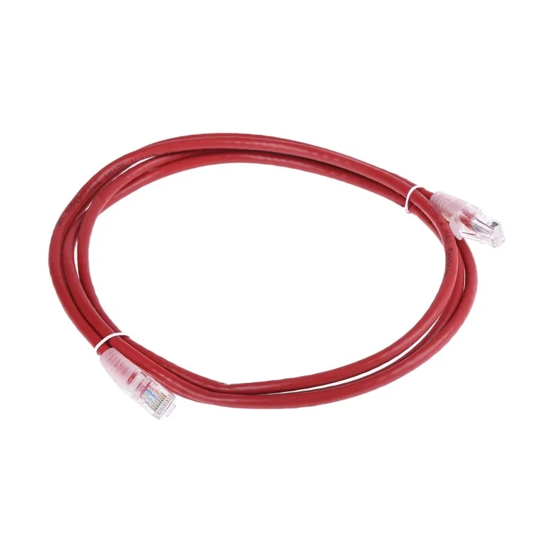 RS PRO Cat5e Ethernet Cable 2 m Red RJ45 Male to RJ45 Male U/UTP PVC 556-320
