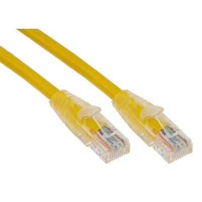 RS PRO Cat5e Ethernet Cable 1 m Yellow RJ45 Male to RJ45 Male U/UTP PVC 30V 24 AWG 556-411