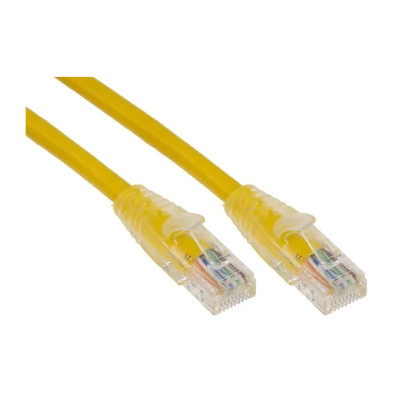 RS PRO Cat5e Ethernet Cable 1 m Yellow RJ45 Male to RJ45 Male U/UTP PVC 30V 24 AWG 556-411