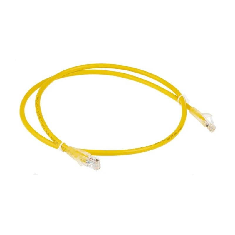 RS PRO Cat5e Ethernet Cable 1 m Yellow RJ45 Male to RJ45 Male U/UTP PVC 30V 24 AWG 556-411