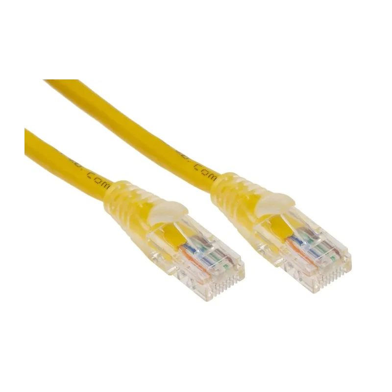 RS PRO Cat5e Ethernet Cable, 2 m, Yellow RJ45 Male to RJ45 Male, U/UTP PVC 556-421