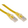 RS PRO Cat5e Ethernet Cable, 2 m, Yellow RJ45 Male to RJ45 Male, U/UTP PVC 556-421