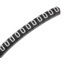 HellermannTyton Helagrip Slide-On Pre-Printed Cable Marker, White Legend "0", Fits 2 mm to 5 mm Cable, PVC Material 901-10356