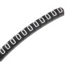 HellermannTyton Helagrip Slide-On Pre-Printed Cable Marker, White Legend "0", Fits 2 mm to 5 mm Cable, PVC Material 901-10356