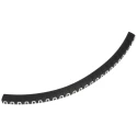 HellermannTyton Helagrip Slide-On Pre-Printed Cable Marker, White Legend "0", Fits 2 mm to 5 mm Cable, PVC Material 901-10356