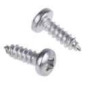 RS PRO Stainless Steel Pan Head Pozidriv Self-Tapping Screw 9.5 mm Length, Thread Size 4, Grade A2 521-541