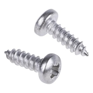 RS PRO Stainless Steel Pan Head Pozidriv Self-Tapping Screw 9.5 mm Length, Thread Size 4, Grade A2 521-541