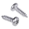 RS PRO Stainless Steel Pan Head Pozidriv Self-Tapping Screw 9.5 mm Length, Thread Size 4, Grade A2 521-541