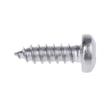 RS PRO Stainless Steel Pan Head Pozidriv Self-Tapping Screw 9.5 mm Length, Thread Size 4, Grade A2 521-541