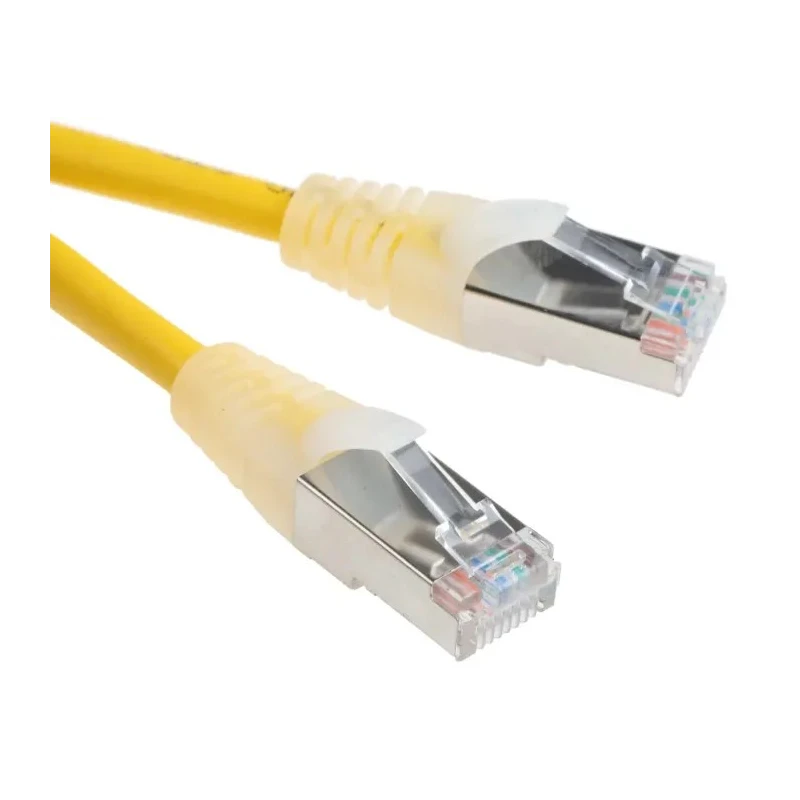 RS PRO Cat5e Ethernet Cable 2 m Yellow RJ45 Male to RJ45 Male F/UTP PVC 556-746
