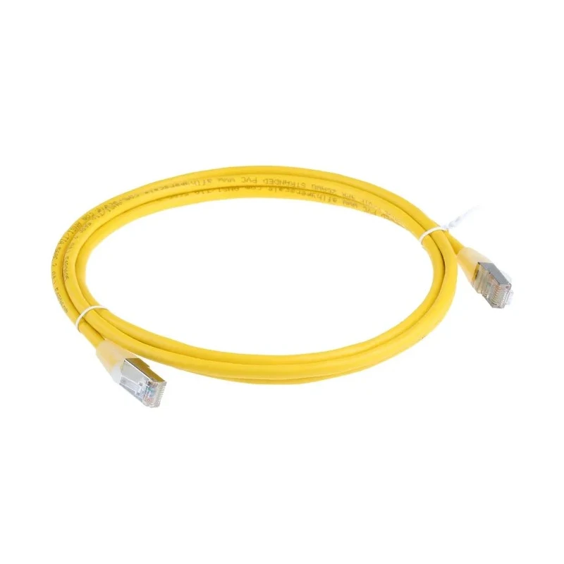 RS PRO Cat5e Ethernet Cable 2 m Yellow RJ45 Male to RJ45 Male F/UTP PVC 556-746