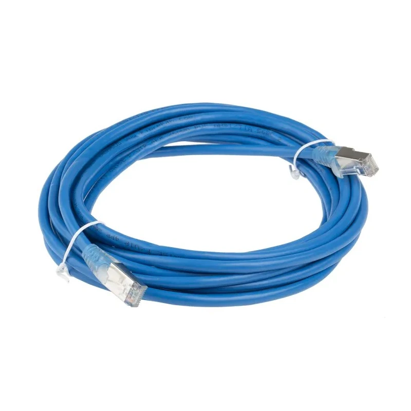 RS PRO Cat5e Ethernet Cable 5 m Blue RJ45 Male to RJ45 Male F/UTP PVC 557-048
