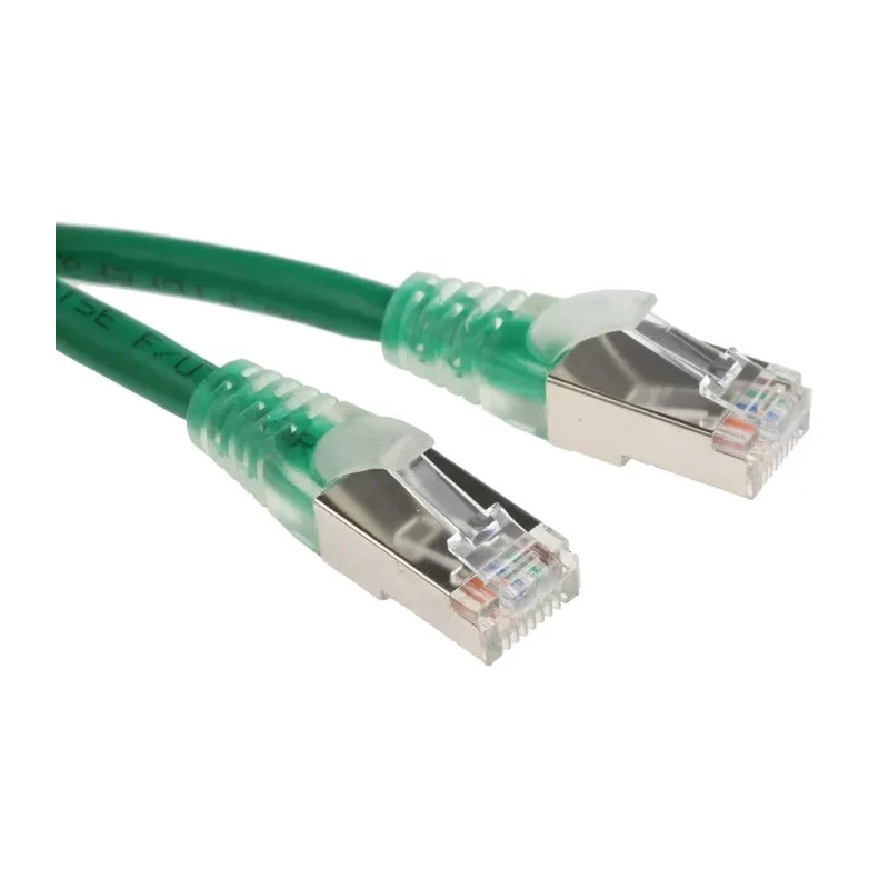 RS PRO Cat5e Ethernet Cable 1 m Green RJ45 Male to RJ45 Male F/UTP PVC 557-385