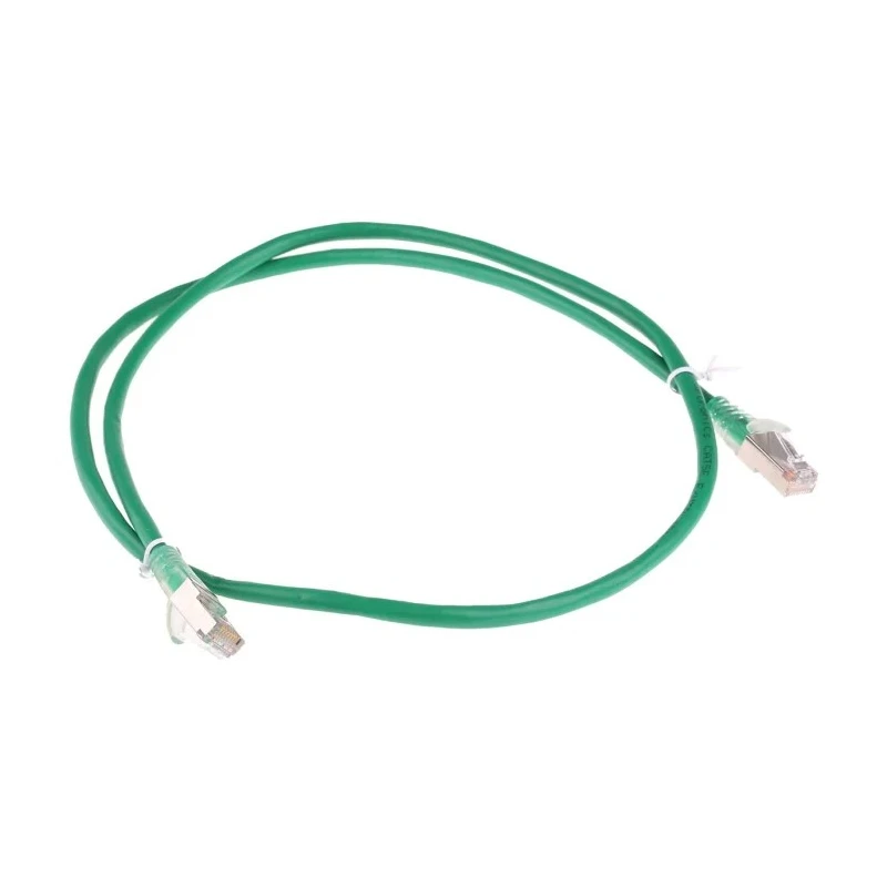 RS PRO Cat5e Ethernet Cable 1 m Green RJ45 Male to RJ45 Male F/UTP PVC 557-385