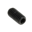 RS PRO Steel M3 x 6 mm Grub Screw Plain Cup Black DIN 916 529-911