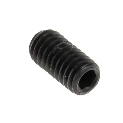RS PRO Steel M3 x 6 mm Grub Screw Plain Cup Black DIN 916 529-911