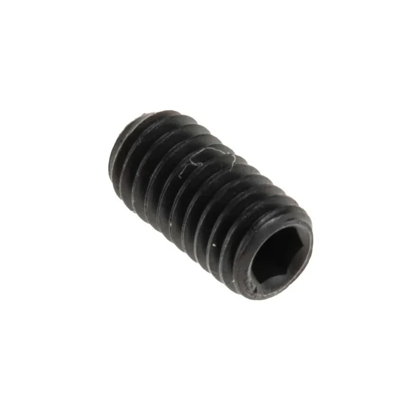 RS PRO Steel M3 x 6 mm Grub Screw Plain Cup Black DIN 916 529-911