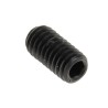 RS PRO Steel M3 x 6 mm Grub Screw Plain Cup Black DIN 916 529-911