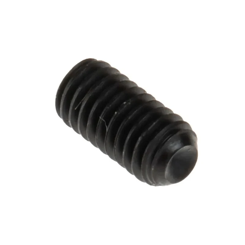 RS PRO Steel M3 x 6 mm Grub Screw Plain Cup Black DIN 916 529-911
