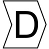 HellermannTyton Helagrip Slide-On Pre-Printed Cable Marker, Black Legend D, White Marker, PVC, 2-5 mm Cable 901-10416
