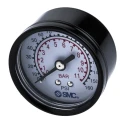 SMC Pressure Gauge 50 mm Dial Size G 1/4 Female One-Touch Fitting R(Pt) Threaded Male, 10 bar 5K4-10