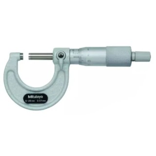 Mitutoyo External Micrometre 25 mm Measurement, ±0.002 mm Accuracy, 0.01 mm Resolution 103-137