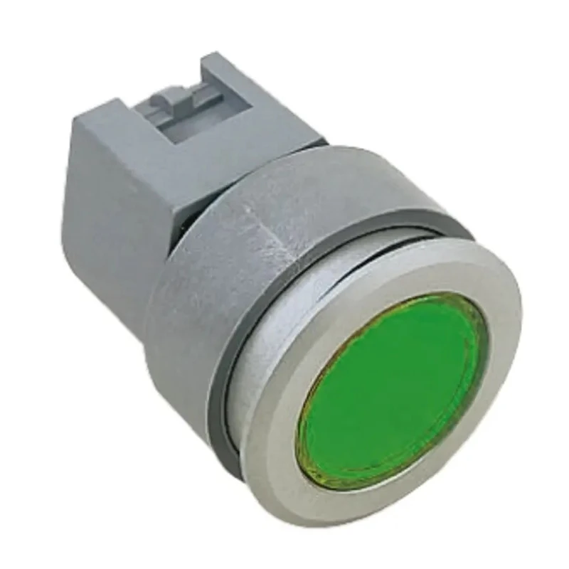 EAO 04 Series Green Momentary Flush Mount Push Button Head, 30.5 mm Cutout, 22.5 mm Diameter, IP65 704.012.518