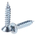 RS PRO Pozidriv Countersunk Steel Wood Screw Bright Zinc 6 Thread 0.75in 529-062