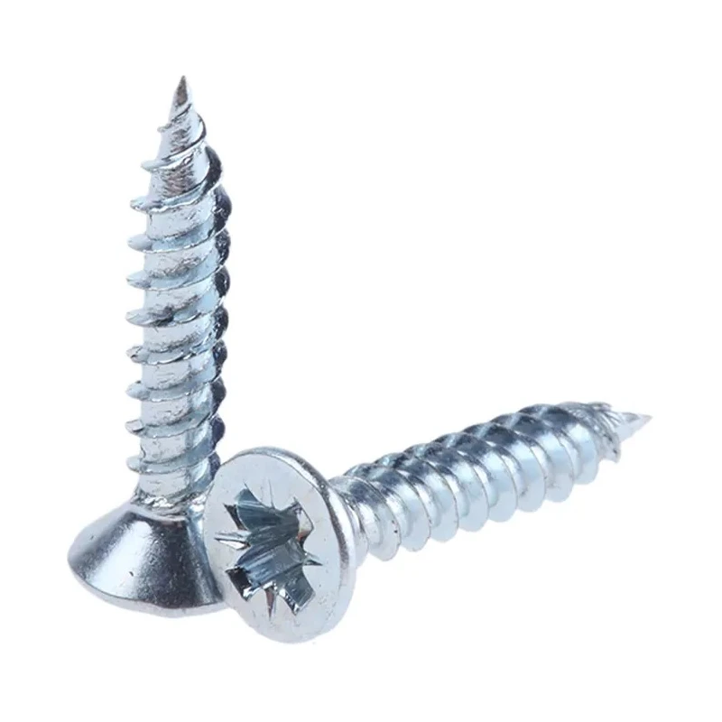 RS PRO Pozidriv Countersunk Steel Wood Screw Bright Zinc 6 Thread 0.75in 529-062