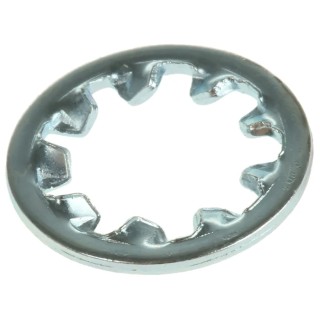RS PRO Steel Bright Zinc Internal Tooth Shakeproof Washer M8, DIN 6797J 530-129