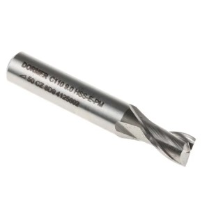 Dormer Plain Slot Drill 2 Flutes, 9 mm Cut Diameter, 11 mm Cut Length, 61 mm Overall Length, Cobalt High Speed Steel C1109.0