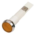 Arcolectric (Bulgin) Ltd 0275 Series Orange Panel Mount Indicator 12V, 37mA, Solder Tab Termination, IP67, Flush C027500FAP