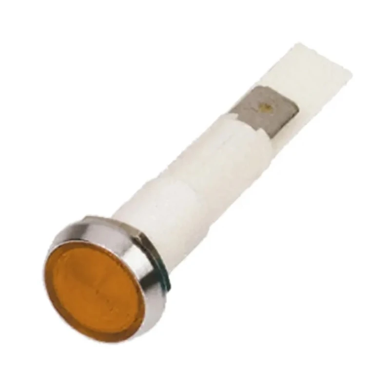 Arcolectric (Bulgin) Ltd 0275 Series Orange Panel Mount Indicator 12V, 37mA, Solder Tab Termination, IP67, Flush C027500FAP